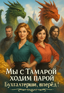 Мы с Тамарой ходим парой. Бухгалтерши вперёд! (Людмила Вовченко)